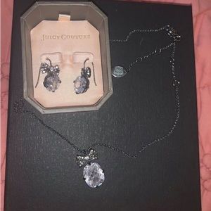 Juicy couture earrings and necklace set